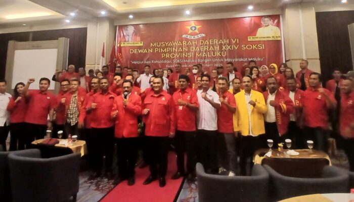 Pimpin SOKSI Maluku, Rohalim Boy Sangaji (RBS) Bertekad Bangun Soliditas Organisasi.