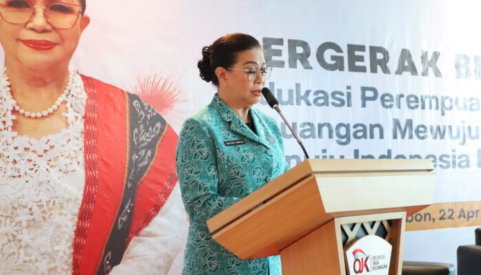Buka Kegiatan Edukasi Keuangan OJK, Ketua Tim Penggerak PKK Inginkan Perempuan Maluku Cerdas Dan Mandiri.