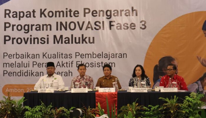 Program INOVASI Hadir Di Maluku, Gubernur Tekankan Pentingnya Pendidikan Dasar Bermutu.