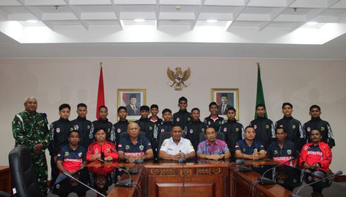 Menuju Kuala Lumpur Cup, Timnas Pelajar Garuda Muda Indonesia Temui Wagub Maluku.
