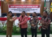 DPRD Serahkan Rekomendasi LKPN Gubernur Maluku Tahun Anggaran 2024.