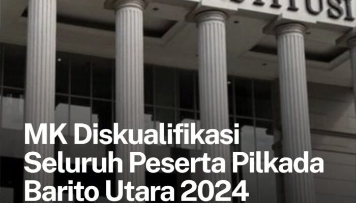 MK Diskualifikasi Seluruh Pasangan Calon Bupati Dan Wakil Bupati Pada Pilkada Barito Utara 2024.