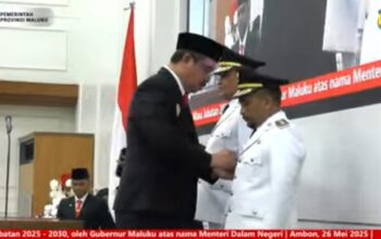 Gubernur Maluku Lantik Ikram – Sudarmo Jadi Bupati Dan Wabup Buru