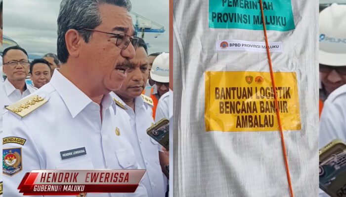 Pemerintah Provinsi Maluku Bantu Korban Bencana Banjir Ambalau.