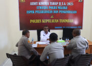Itwasda Polda Maluku Audit Kinerja Polres Tanimbar