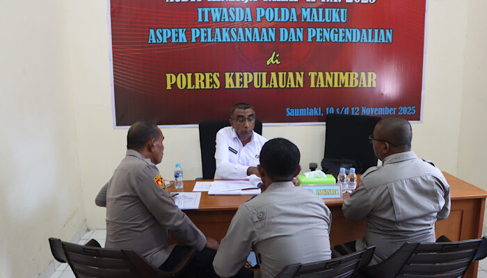 Itwasda Polda Maluku Audit Kinerja Polres Tanimbar