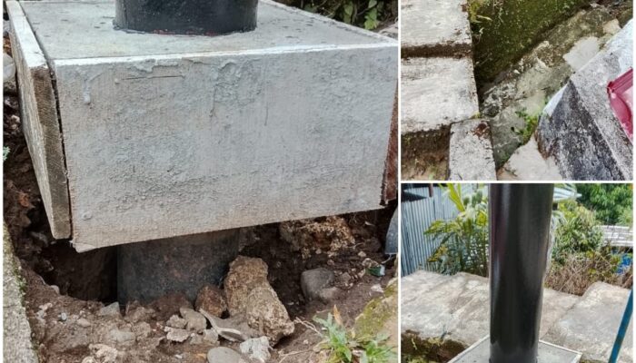 Pemasangan Tiang Listrik Tak Sesuai SOP, Pihak PLN Dan Kontraktor Diduga Cari Untung Dan Membahayakan Keselamatan Warga