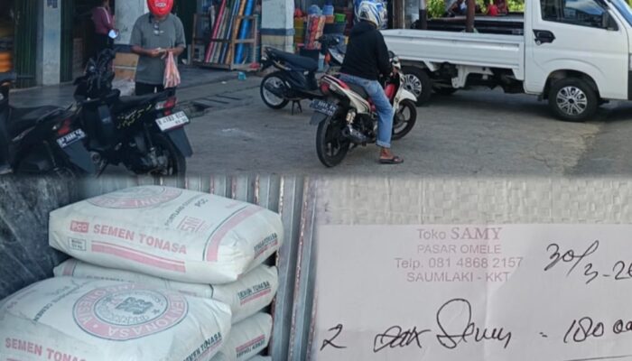 Distribusi Terganggu, Warga Saumlaki Sulit Dapat Semen