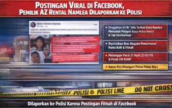 Postingan Viral di Facebook, Pemilik AZ Rental Namlea Resmi Dilaporkan ke Polisi