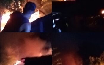 Diduga Korsleting Listrik, Rumah Warga di Kampung Babar Bawa Hangus Terbakar