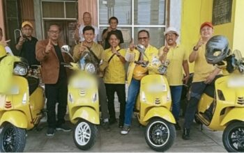 Road Show 18 Daerah Pakai Vespa Kuning:  Syahmud Basri Ngabalin Lakukan Konsolidasi Dan Cek Kesiapan Saksi Golkar Jelang Pemilu 2029