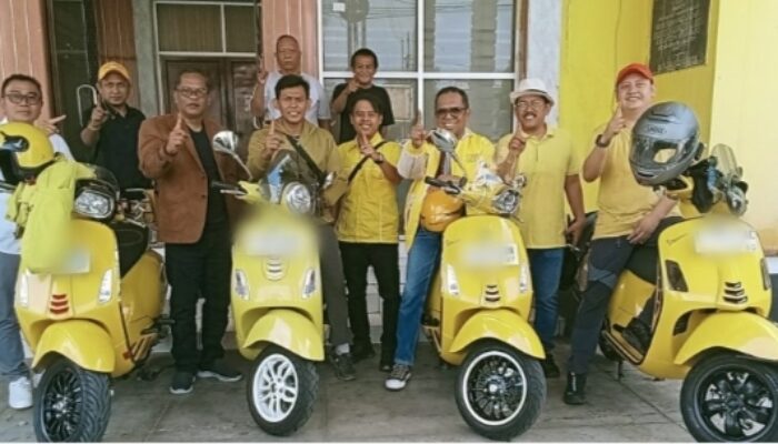 Road Show 18 Daerah Pakai Vespa Kuning:  Syahmud Basri Ngabalin Lakukan Konsolidasi Dan Cek Kesiapan Saksi Golkar Jelang Pemilu 2029