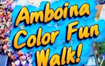 Amboina Color Fun Walk, 7.000 Warga Kota Ambon Konvoi Dengan Jersey Dan Bendera Negara Peserta Piala Dunia 2026