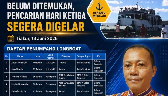 Pencarian Korban Di Hari Ke Ketiga Masih Berlangsung, Korban Longboat Hilang Belum Ditemukan