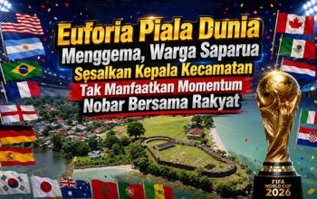 Euforia Piala Dunia Menggema, Warga Sesalkan Camat Saparua Tak Manfaatkan Momentum Nobar Bersama Rakyat