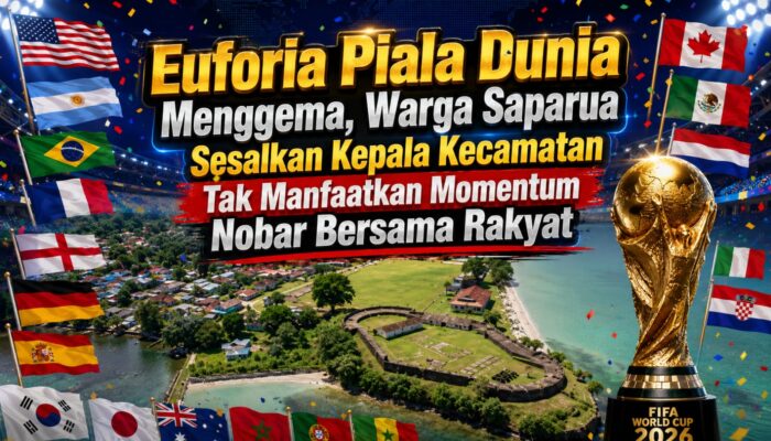 Euforia Piala Dunia Menggema, Warga Sesalkan Camat Saparua Tak Manfaatkan Momentum Nobar Bersama Rakyat
