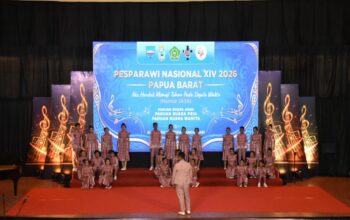 PSA MBD Tampil Memukau, Bupati Hadiri Pesparawi Nasional XIV di Manokwari