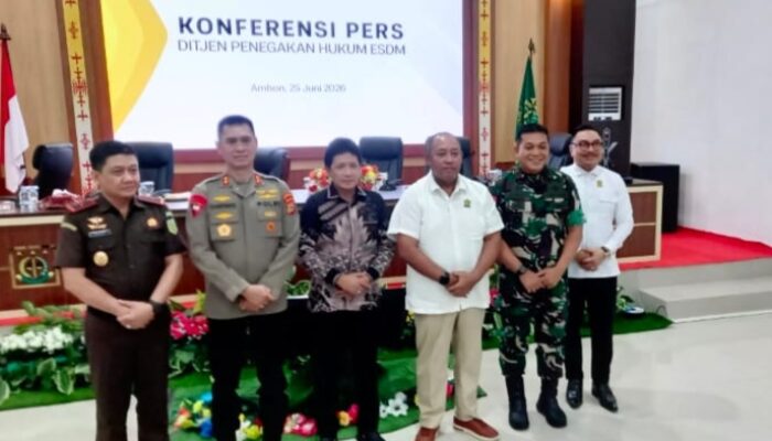 Kompaknya Forkopimda Maluku : Dirjen Gakkum Tetapkan 25 Tersangka Gunung Botak, 11 Masuk DPO