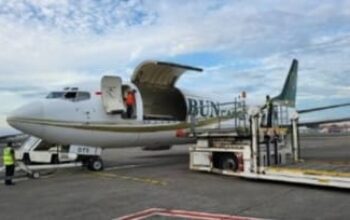 Boeing 737-300F Buka Babak Baru Logistik PSN Blok Masela