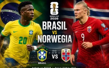 Norwegia Berpeluang Menang Tipis atas Brasil pada Babak 16 Besar Piala Dunia 2026
