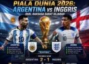Prediksi Semifinal Piala Dunia 2026: Argentina vs Inggris, Duel Raksasa Sarat Sejarah