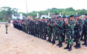 Brigif 39 Nusa Manan Siagakan Pasukan Amankan Groundbreaking Blok Masela