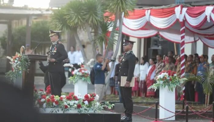 HUT Bhayangkara ke-80, Polres KKT Teguhkan Janji Sebagai Pelindung dan Pengayom Rakyat.