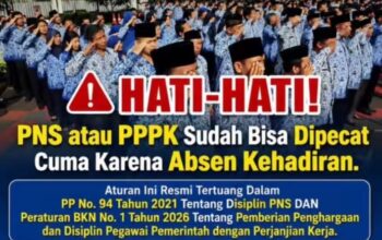 Peringatan Keras Bagi ASN dan PPPK Nakal Bisa Dipecat Hanya Karena Absensi Online Fiktif
