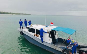 Satpolairud Polres KKT Patroli Perairan Seira, Antisipasi Konflik Nelayan Bale-Bale