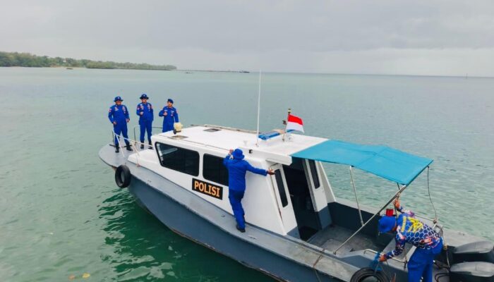 Satpolairud Polres KKT Patroli Perairan Seira, Antisipasi Konflik Nelayan Bale-Bale