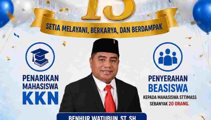 20 Mahasiswa STTIMASS Terima Beasiswa Penyelesaian Studi dari Ketua DPRD Maluku