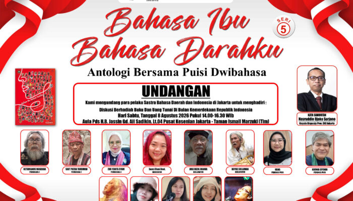 Sambut Suasana Kemerdekaan RI Ke-81, TISI Luncurkan Buku Antologi Bersama Puisi Dwi Bahasa ‘Bahasa Ibu Bahasa Darahku”
