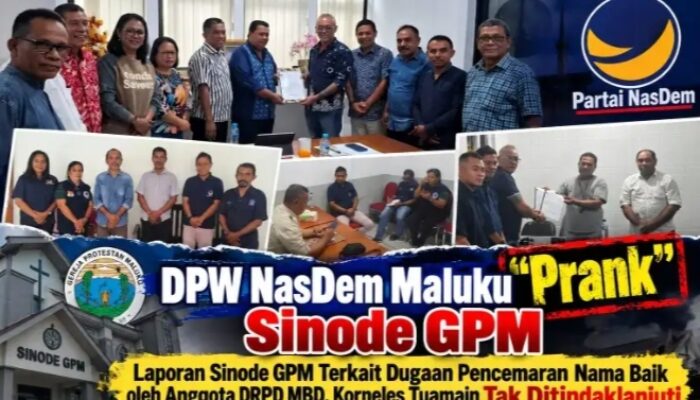Ketua DPW Nasdem Diduga Lindungi Corneles Tuamain : Sinode GPM Di Prank!!!